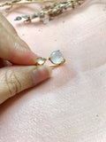 Rainbow Moonstone ring, Raw moonstone jewelry, Moonstone rings, Celestial ring, Rose Gold moonstone, Moon stone ring, Moonstone engagement