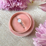 Rainbow Moonstone Vine ring