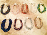 Blue AB, Multi Strand Crystal Bracelet, Beaded Bracelet, High quality, Glass Bead Bracelet, Bridesmaid gift,