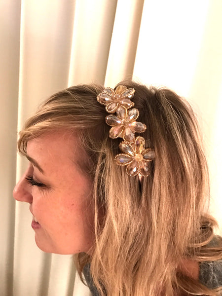 Headband, Rhinestone Headband, Bridal Headpiece, Crystal Accessories, Bridesmaid, Flower Girl Headband, Holiday Gift