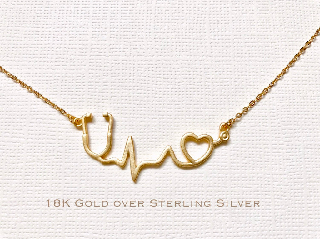 Collana Con Ciondolo Battito Cardiaco In Argento Sterling 925