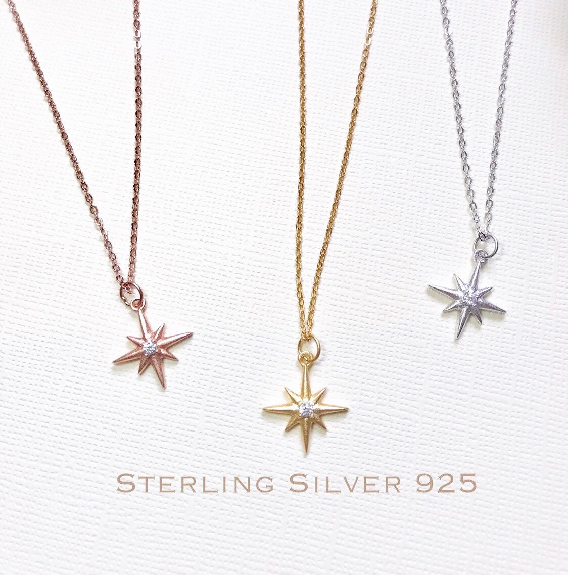 Silver north deals star pendant