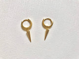 Spike hoop earrings