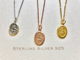 Sterling Silver St. Christopher necklace, Traveler's Necklace, Protection Necklace, Gold Medallion Necklace, Traveling Saint Necklace