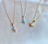 Ethiopian Opal North Star necklace