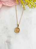 Sunflower necklace
