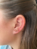 Stethoscope and heart earrings