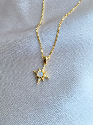 Ethiopian Opal North Star necklace